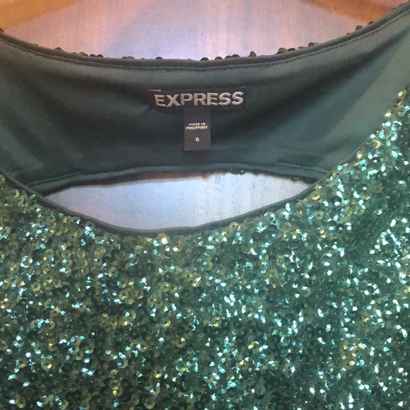 Green sequin dress - Picture 3 of 3